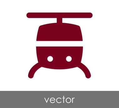 Helikopter simgesi illüstrasyon