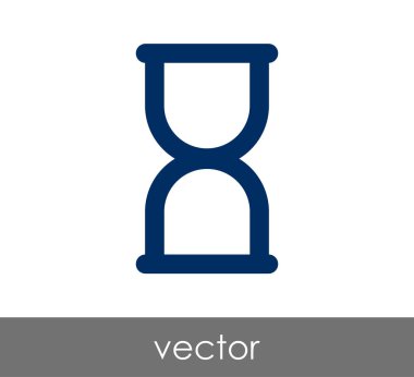 Kum saati simgesi illüstrasyon