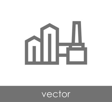 Endüstriyel fabrika simgesi 