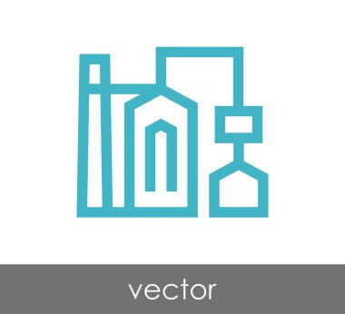 Endüstriyel fabrika simgesi 