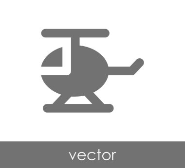 Helikopter simgesi illüstrasyon