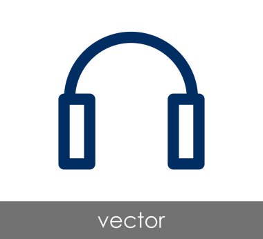 Tasarım kulaklıklar simgesinin