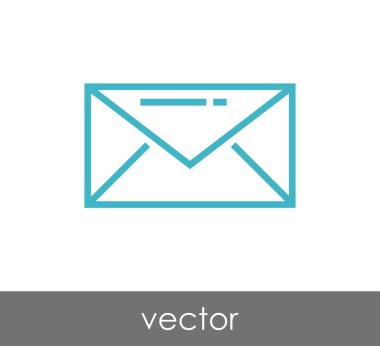 zarf simgesi illüstrasyon 