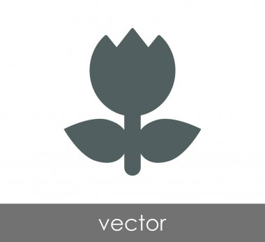 çiçek simgesi illüstrasyon 