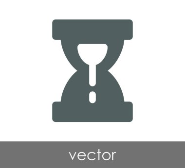 Kum saati simgesi illüstrasyon