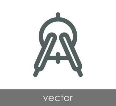 드로잉 나침반 아이콘 