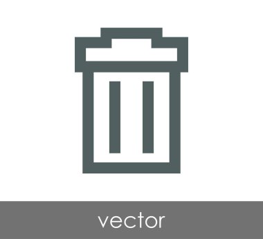 çöp kutusu simgesini