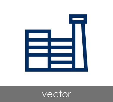 Fabrika düz simgesi