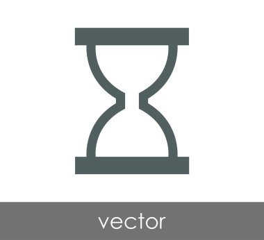 Kum saati simgesi illüstrasyon