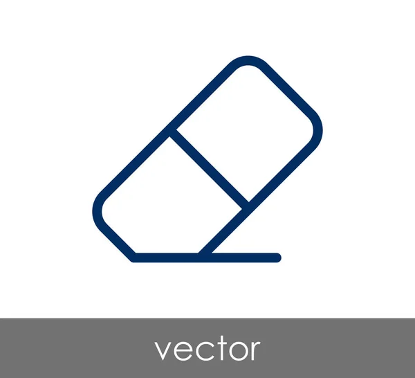 Radír-web ikon — Stock Vector