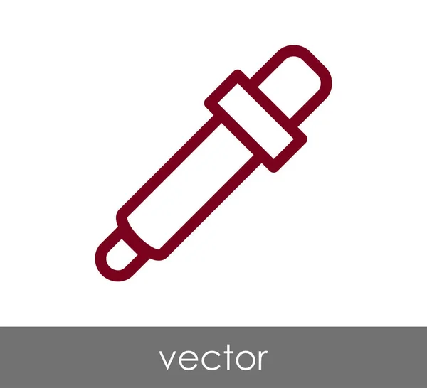 Pipette Web-Symbol — Stockvektor