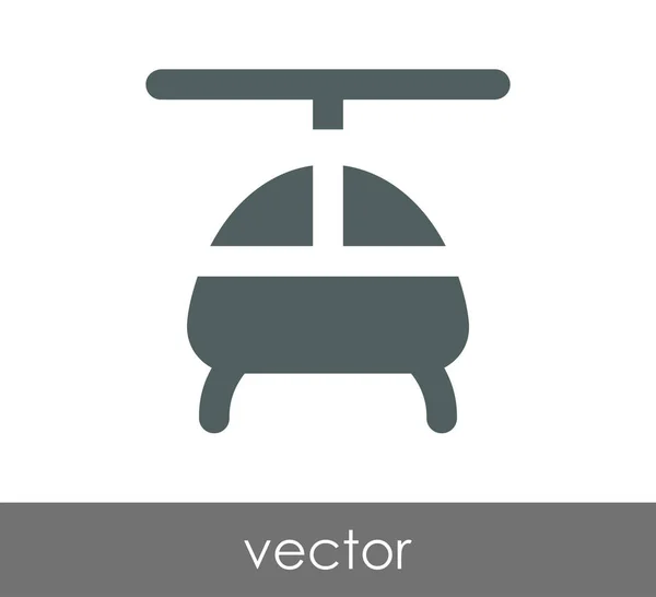 Illustrazione icona elicottero — Vettoriale Stock
