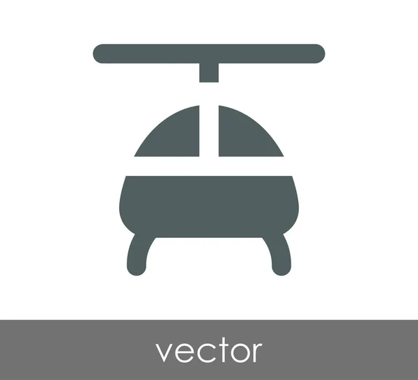 Ilustração do ícone do helicóptero — Vetor de Stock