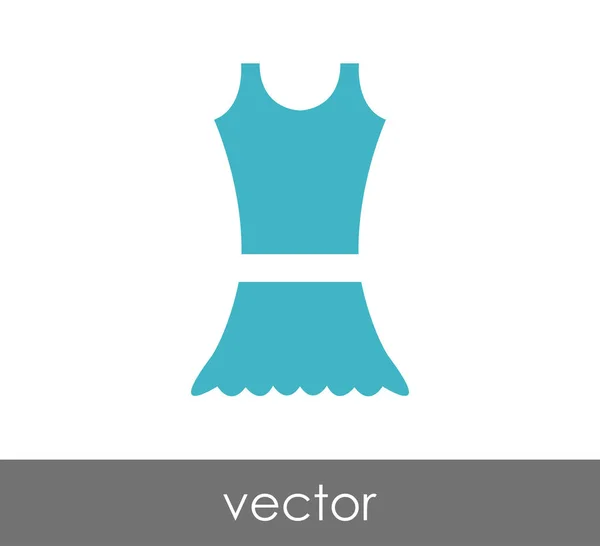 Ícone web vestido — Vetor de Stock