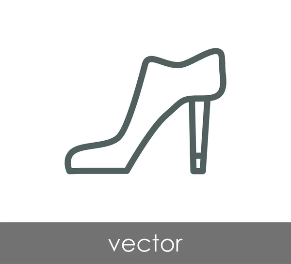Ícone sapato de salto alto — Vetor de Stock