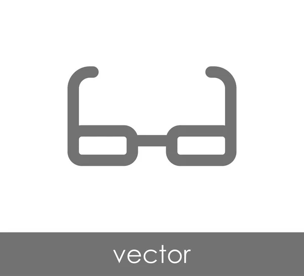 Eyeglasses flat icon — Stock Vector