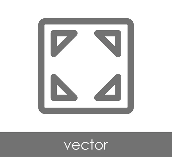 Ampliar icono de ventana de aplicación — Vector de stock