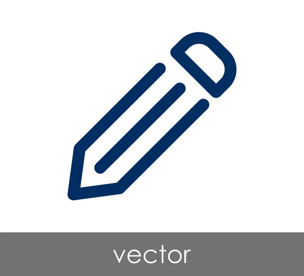 Bewerken pictogram met potlood — Stockvector