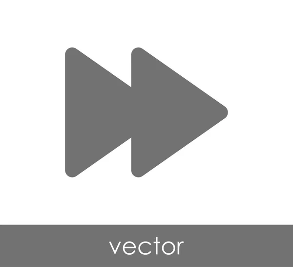 Icono de avance rápido — Vector de stock