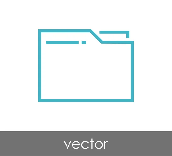 Icône web dossier — Image vectorielle