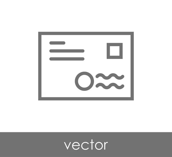 Ilustración de icono de sobre — Vector de stock