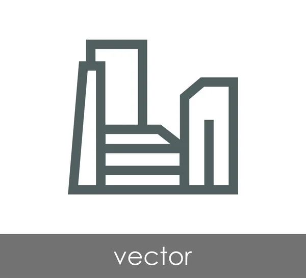 Industrial factory icon — Stock Vector