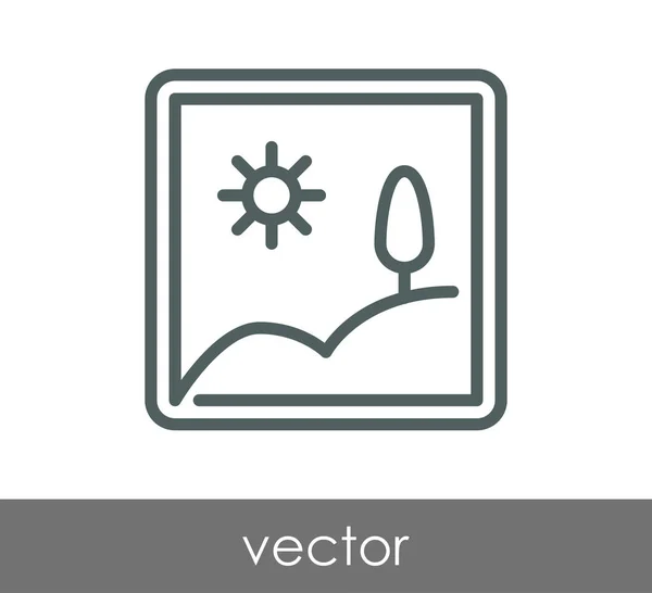 Icône de cadre rectangulaire — Image vectorielle
