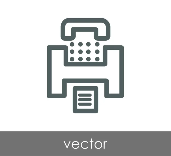 Fax machine icon — Stock Vector