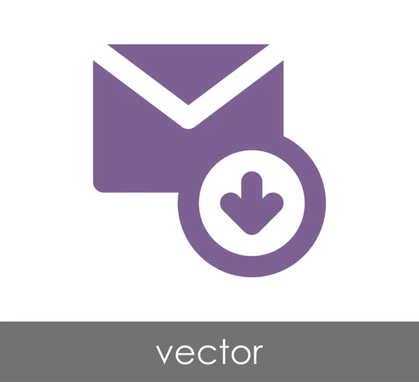Příjem e-mailu ikona — Stockový vektor