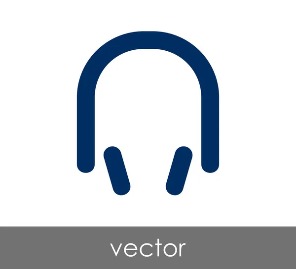 Design do ícone de fones de ouvido — Vetor de Stock