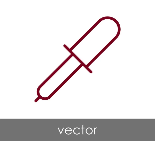 Pipette Web-Symbol — Stockvektor