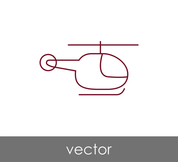 Ilustración del icono del helicóptero — Vector de stock