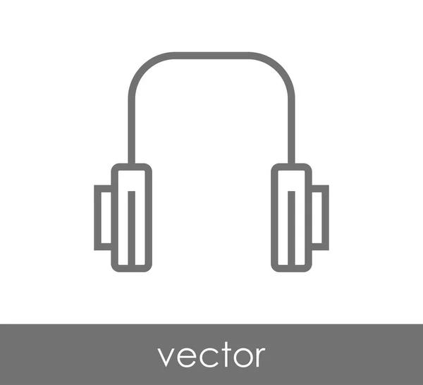 Design do ícone de fones de ouvido — Vetor de Stock