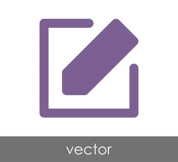 Modifier l'icône avec un crayon — Image vectorielle