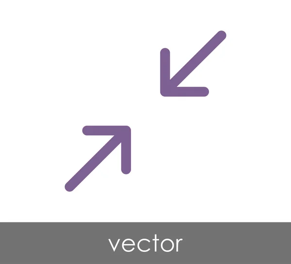Ikona se šipkou fit — Stockový vektor