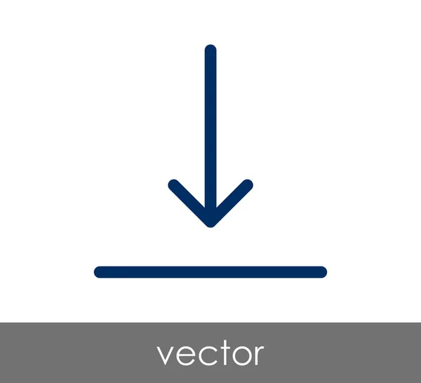 Ícone de seta para download —  Vetores de Stock