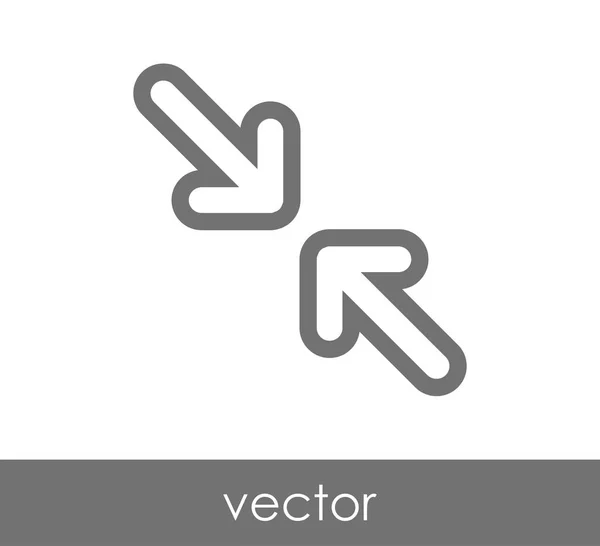 Fit arrow icon — Stock Vector