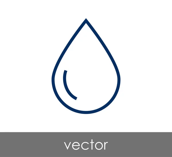 Drop web icon — Stock Vector