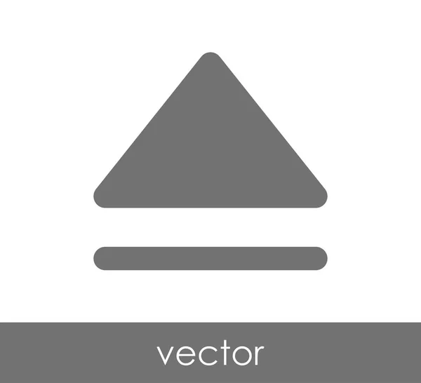 Platte pictogram uitwerpen — Stockvector