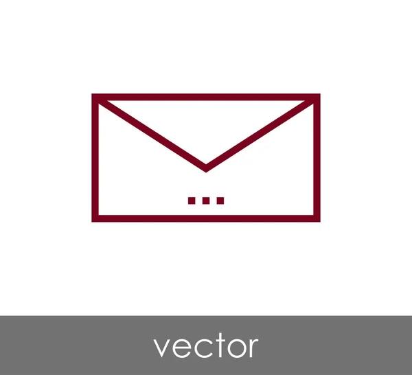 Иллюстрация значка конверта — стоковый вектор