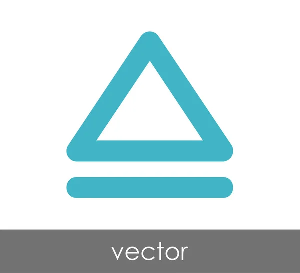 Éjecter l'icône plate — Image vectorielle