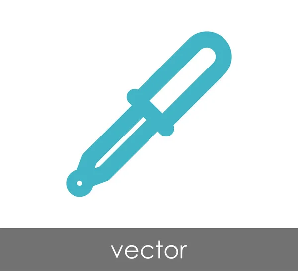 Pipette Web-Symbol — Stockvektor