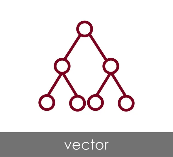 Ilustração ícone hierarquia — Vetor de Stock