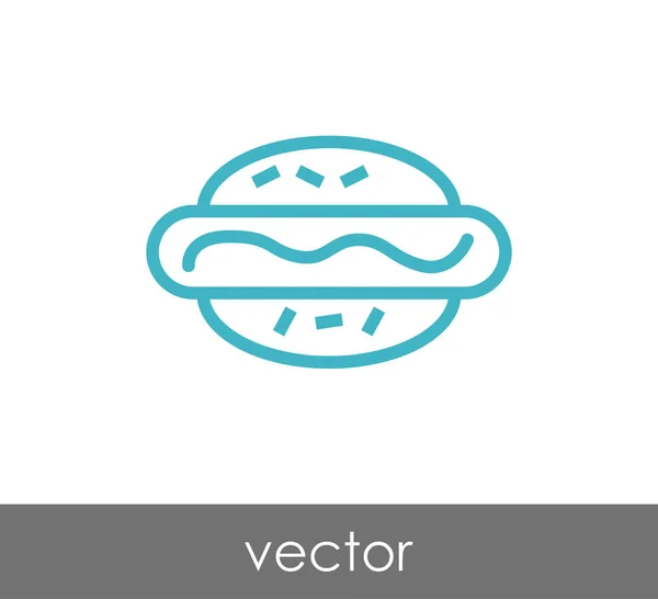 Illustration zum Hotdog-Symbol — Stockvektor