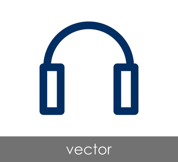 Design do ícone de fones de ouvido — Vetor de Stock