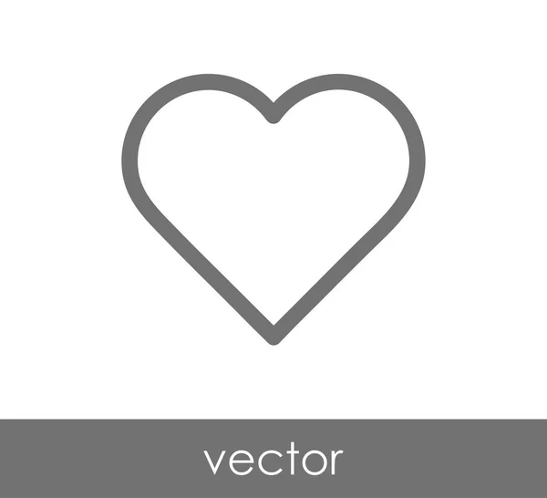 Proste ikona serca — Wektor stockowy