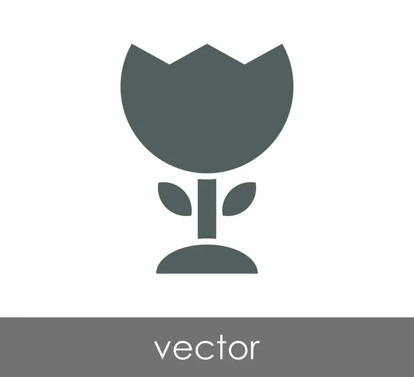 Illustrazione icona fiore — Vettoriale Stock