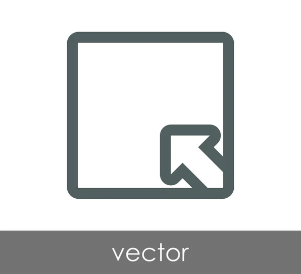 Toepassing vensterpictogram uitvouwen — Stockvector