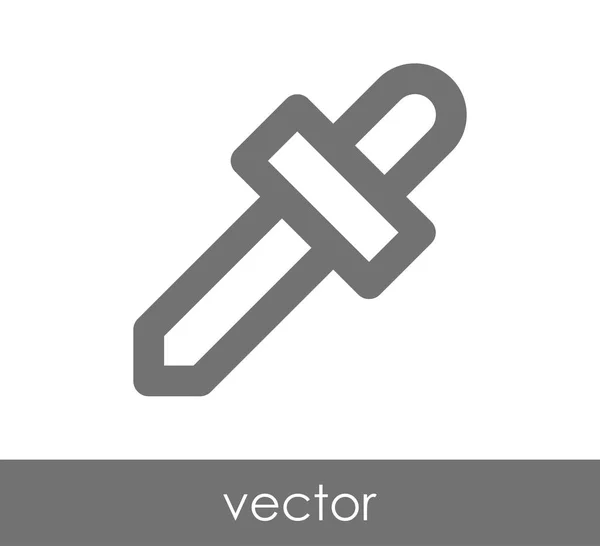 Pipette Web-Symbol — Stockvektor