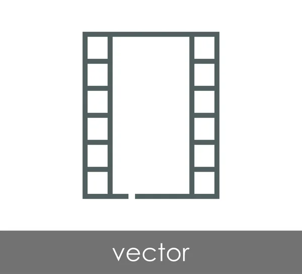 Conception de l'icône du film — Image vectorielle